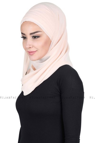 Malin - Hijab Chiffon Pratique Beige
