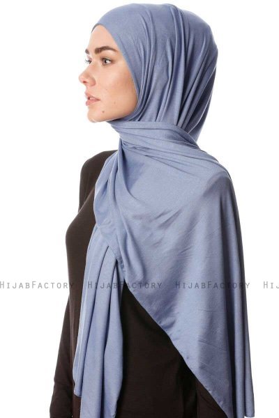 Melek - Hijab Jersey Premium Indigo - Ecardin