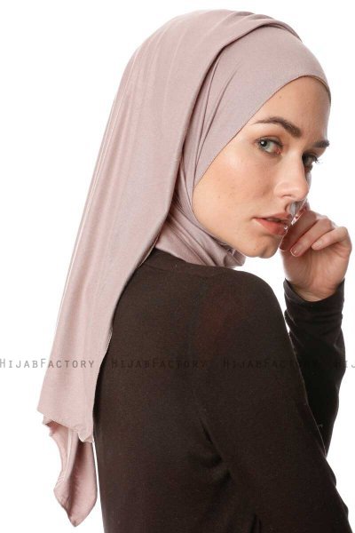Melek - Hijab Jersey Premium Gris Pierre - Ecardin