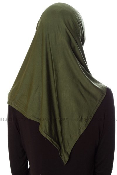Mia - Hijab Al Amira Khaki One-Piece - Ecardin