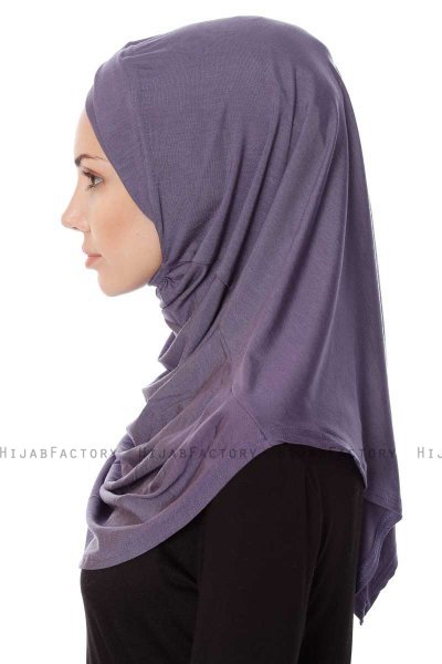 Mia - Hijab Al Amira Violet One-Piece - Ecardin