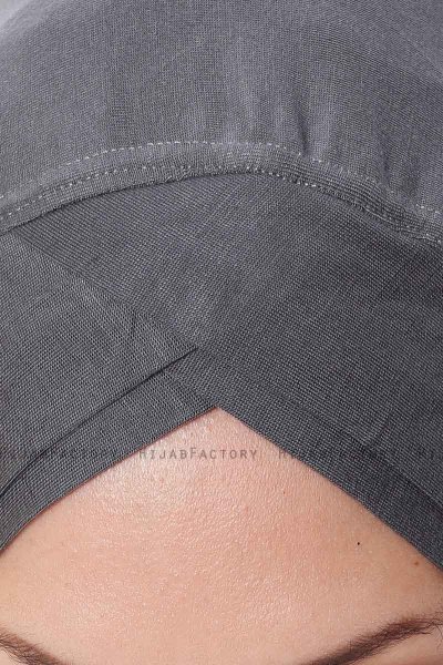 Mia - Hijab Al Amira Gris Foncé One-Piece - Ecardin