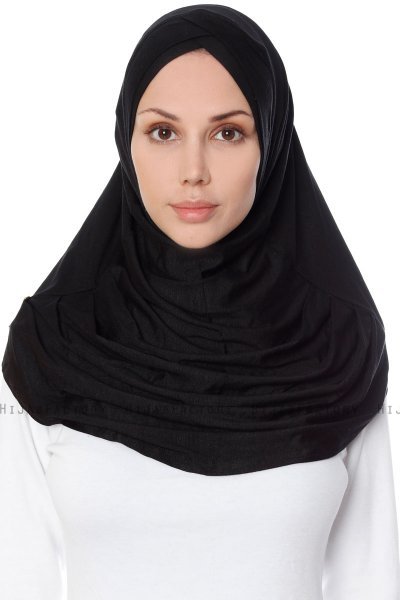 Mia - Hijab Al Amira Noir One-Piece - Ecardin
