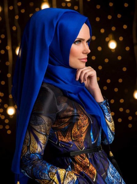MW - Hijab Chiffon Bleu - Muslima Wear