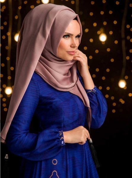MW Taupe Chiffon Sjal Hijab Muslima Wear 310210a