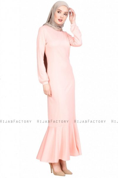 Nadia Gammelrosa Klänning Med Volang Miss Halima 280236c