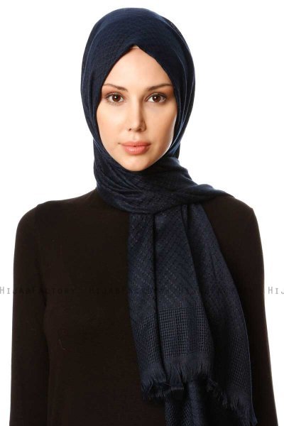 Nalini - Hijab Bleu Marin - Özsoy