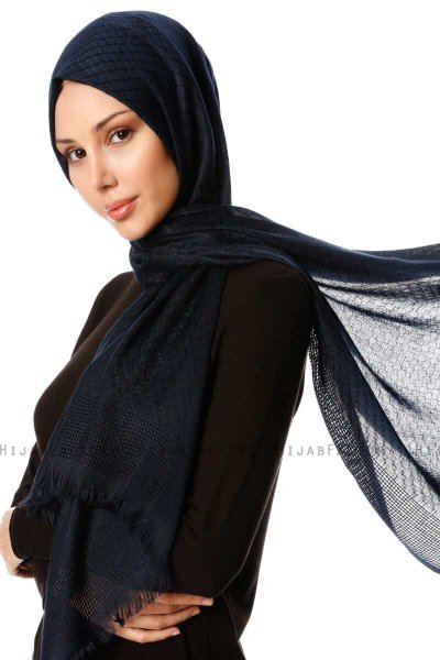 Nalini - Hijab Bleu Marin - Özsoy