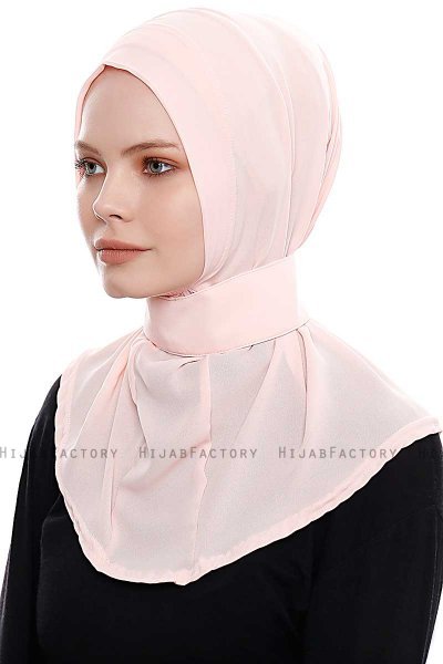 Narin - Hijab Crepe Pratique One-Piece Rose