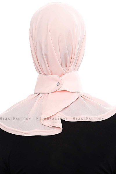 Narin - Hijab Crepe Pratique One-Piece Rose