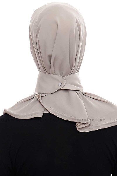Narin - Hijab Crepe Pratique One-Piece Le Sable
