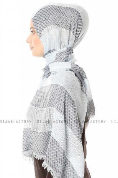 Necla - Hijab Deux Couleurs Bleu - Özsoy