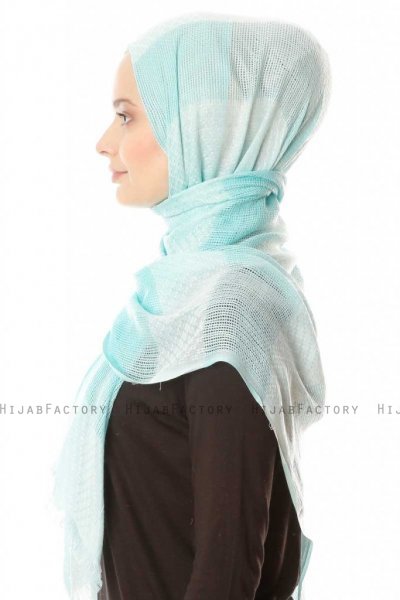 Necla - Hijab Deux Couleurs Vert - Özsoy