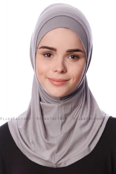 Nehir - Hijab 2-Piece Al Amira Gris Clair