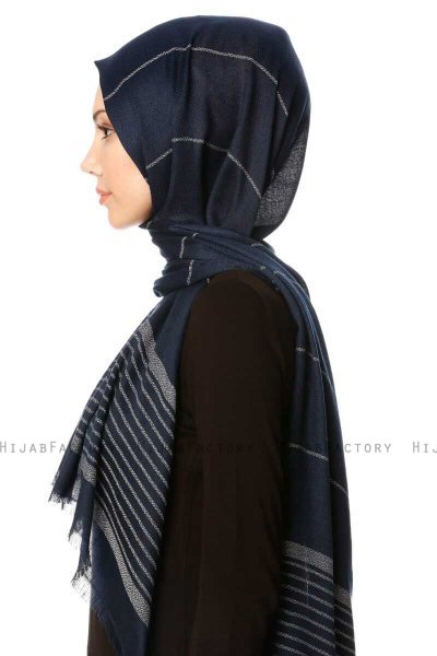 Nihal - Hijab Bleu Marin - Özsoy