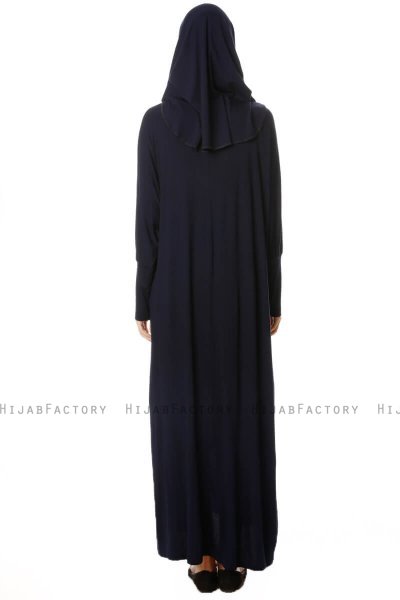 Nisa - Robe De Prière Bleu Marin - Miss Halima