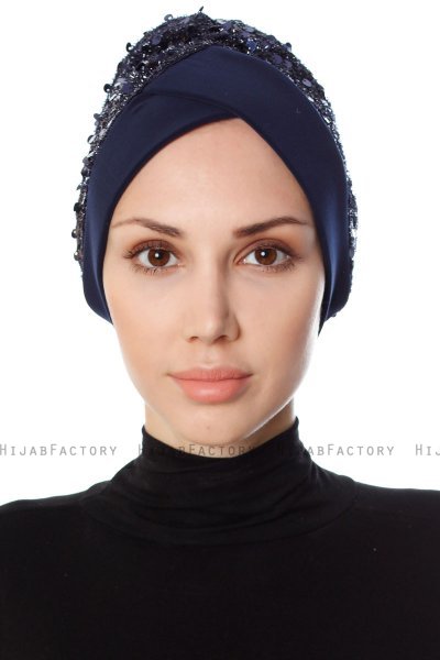 Nurten - Turban Bleu Marin