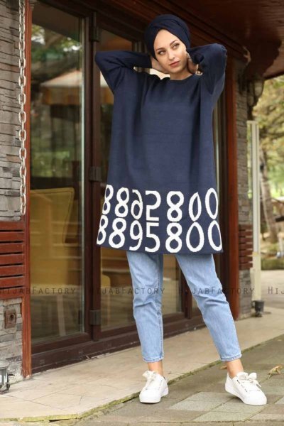 Nylah - Tunique Bleu Marin - Lysa Studio