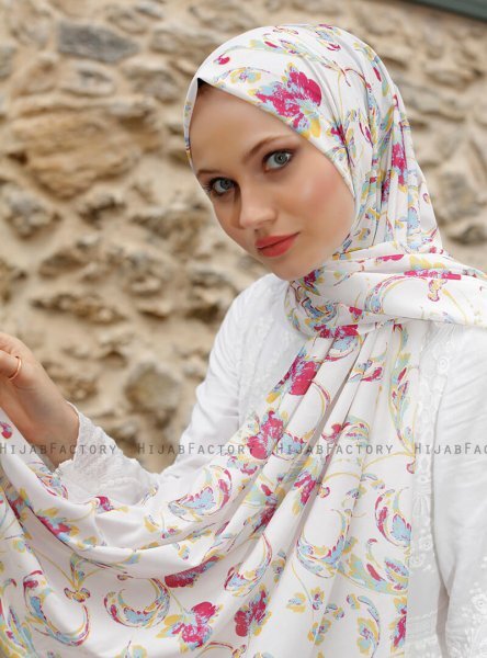 Pariza - Hijab à Motifs Jaune