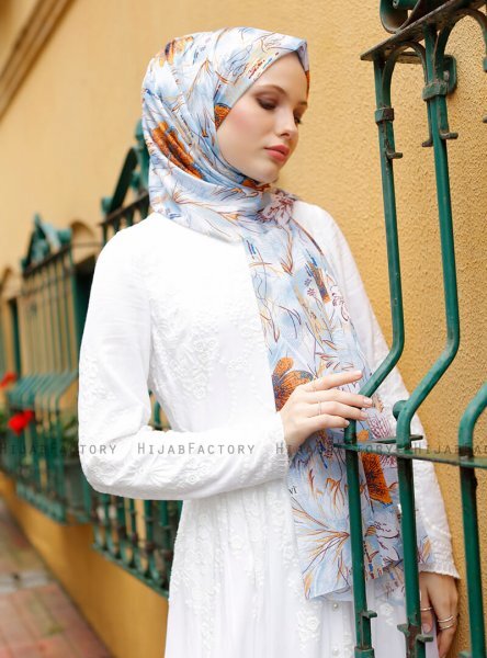 Pariza - Hijab à Motifs Moutarde