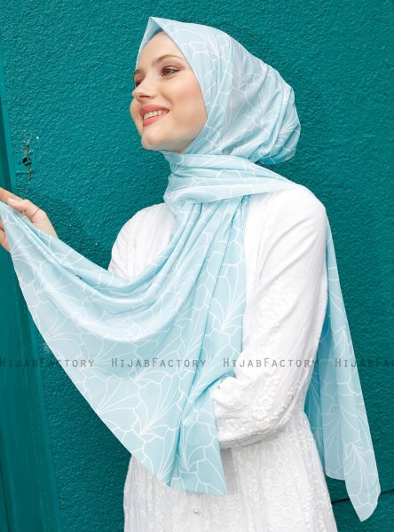 Pariza - Hijab à Motifs Vert Clair