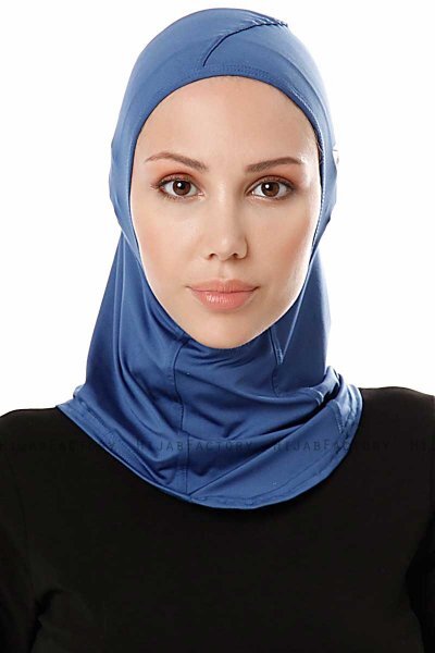 Pinar - Hijab Sport Bleu - Ecardin
