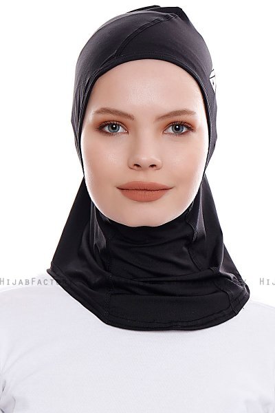 Pinar - Hijab Sport Noir - Ecardin