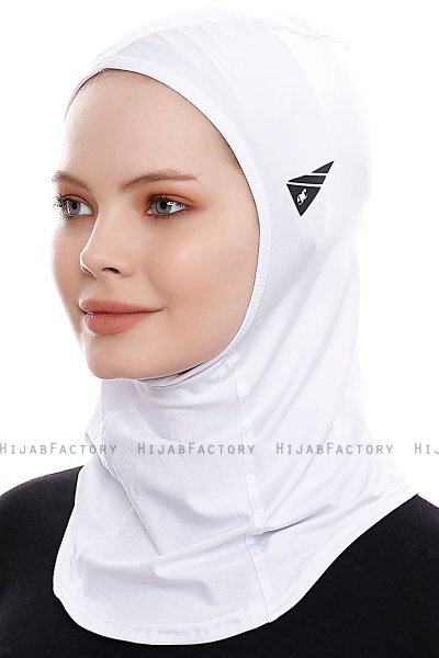 Pinar - Hijab Sport Blanc - Ecardin