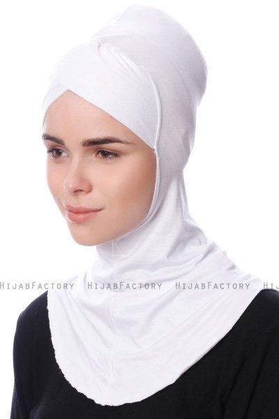 Safiye - Bonnet Ninja Blanc - Ecardin
