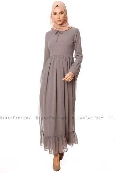 Samiya - Robe Chiffon Gris - Burun