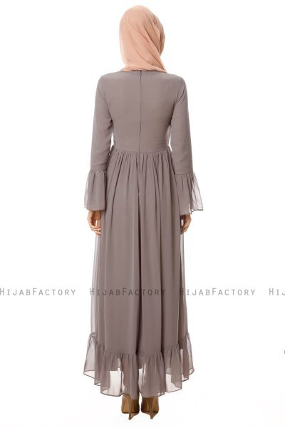 Samiya - Robe Chiffon Gris - Burun