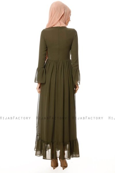 Samiya - Robe Chiffon Kaki - Burun