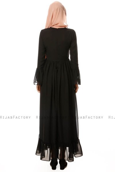 Samiya - Robe Chiffon Noir - Burun