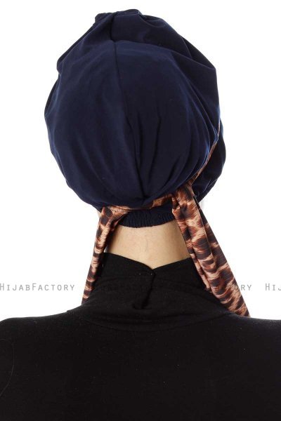 Sanem - Turban Bleu Marin