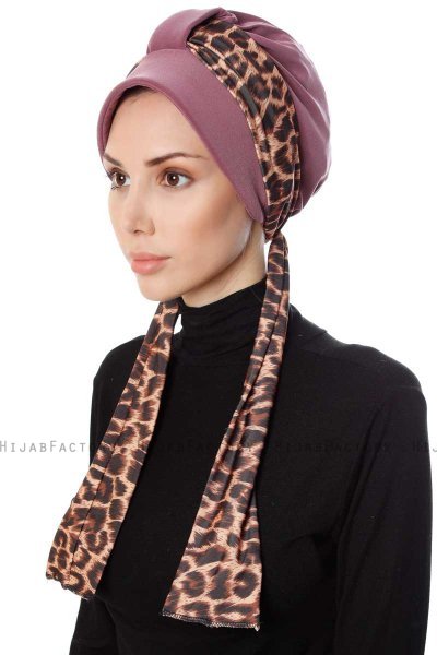 Sanem - Turban Rose Foncé