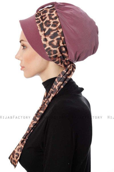 Sanem - Turban Rose Foncé