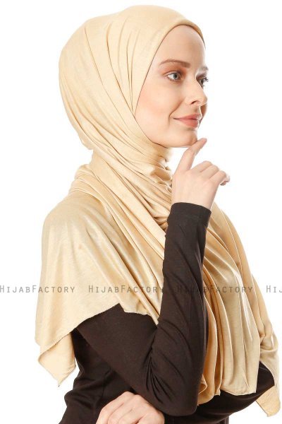 Seda - Hijab Jersey Jaune - Ecardin