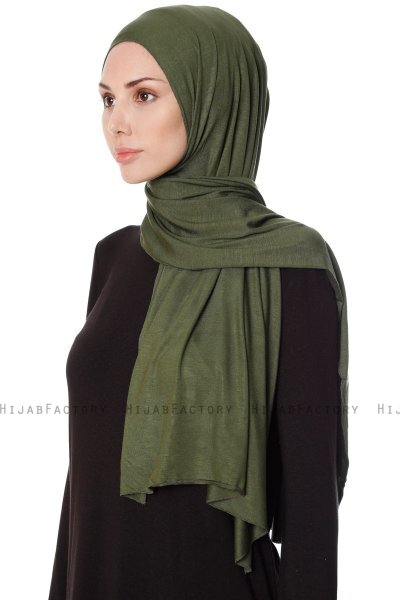 Seda - Hijab Jersey Khaki - Ecardin
