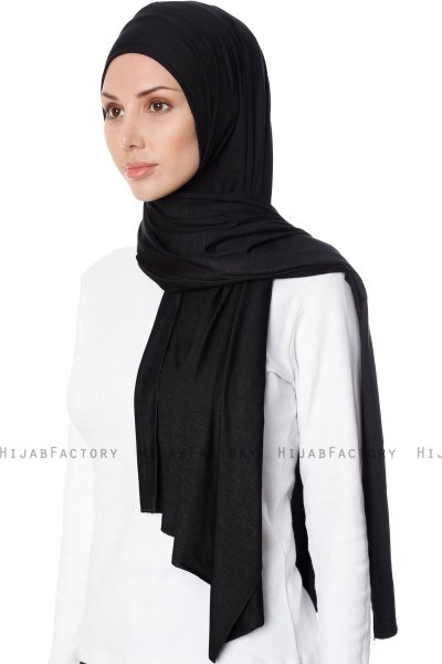 Seda - Hijab Jersey Noir - Ecardin