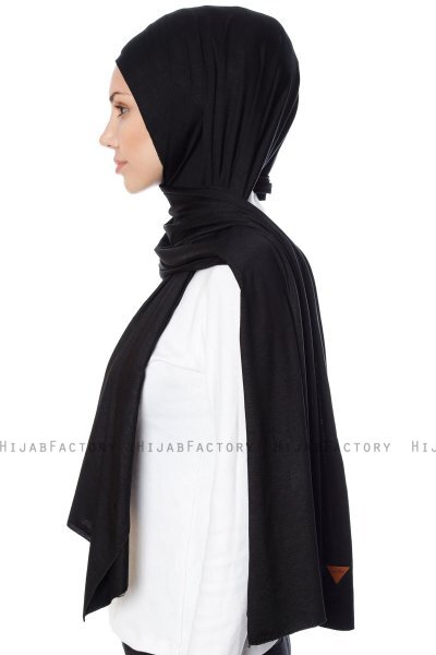 Seda - Hijab Jersey Noir - Ecardin