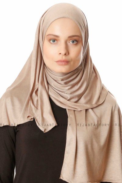 Seda - Hijab Jersey Taupe - Ecardin