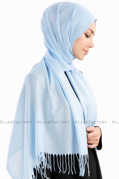 Selin Ljusblå Pashmina Hijab Sjal Özsoy 160266-4