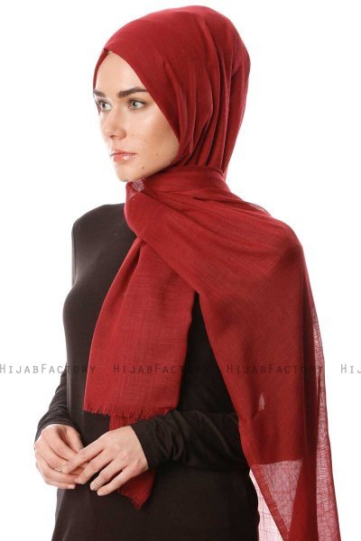 Selma - Hijab Bordeaux Foncé - Gülsoy