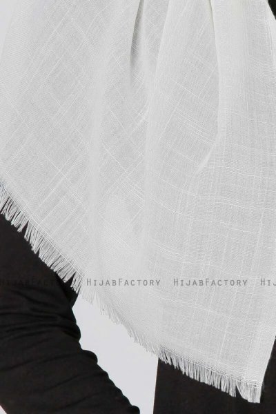 Selma Offwhite Enfärgad Hijab Sjal Gülsoy 300211e