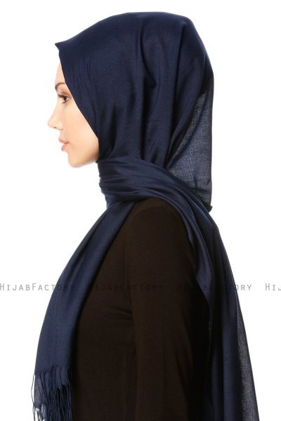 Semahat - Hijab Bleu Marin - Özsoy