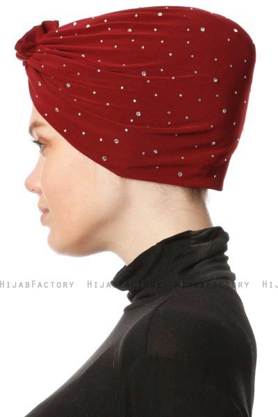 Shereen - Turban Crepe Chiffon Bordeaux - Sehr-i Sal