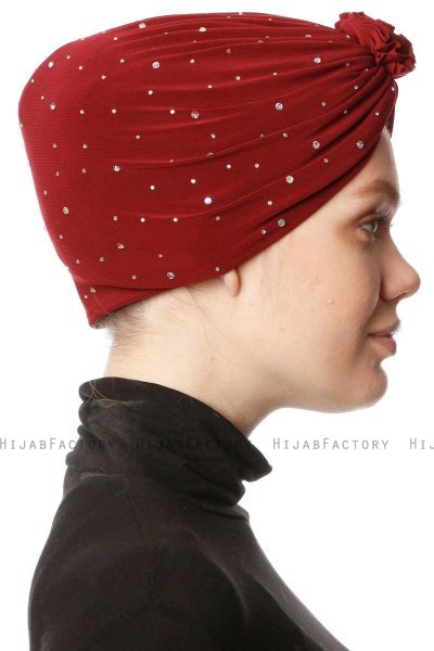 Shereen - Turban Crepe Chiffon Bordeaux - Sehr-i Sal