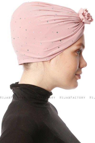 Shereen - Turban Crepe Chiffon Vieux Rose - Sehr-i Sal