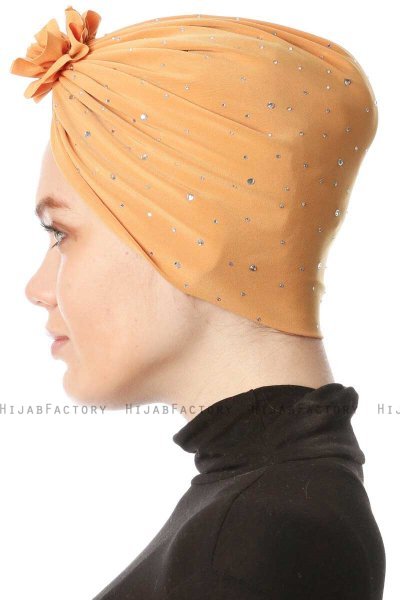 Shereen - Turban Crepe Chiffon Jaune - Sehr-i Sal