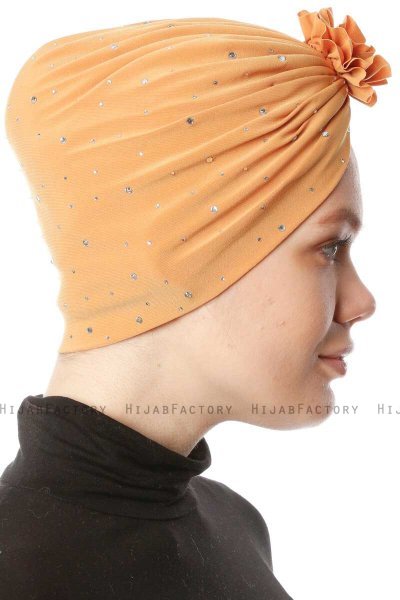 Shereen - Turban Crepe Chiffon Jaune - Sehr-i Sal